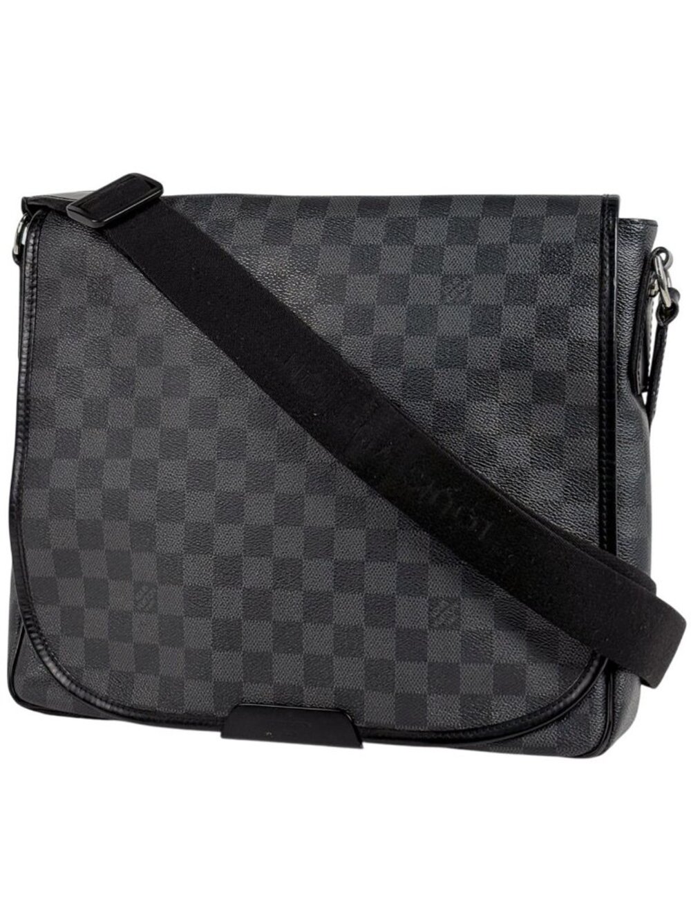 Louis Vuitton Daniel MM Messenger Bag Damier Graphite Black